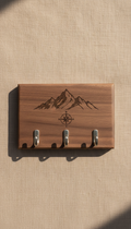 Walnut Key Holder With Custom Engraving